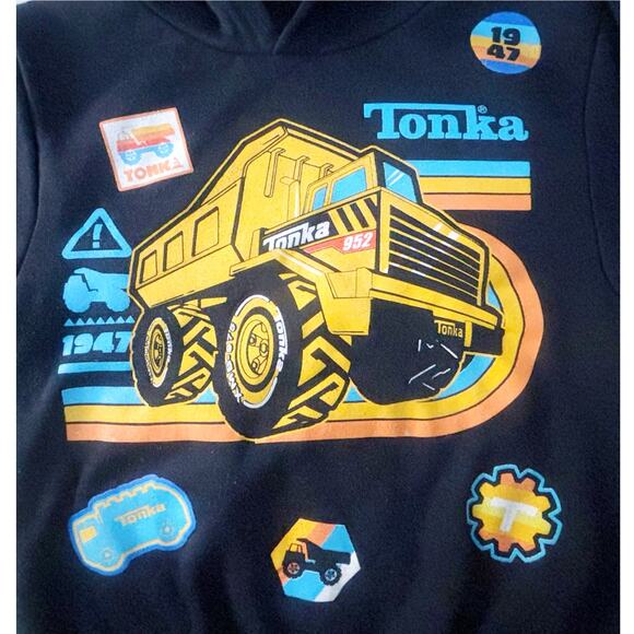 Tonka Navy Blue Dump Truck Hoodie/Sweatpants Set Boys Size 5/6 - Picture 3 of 13